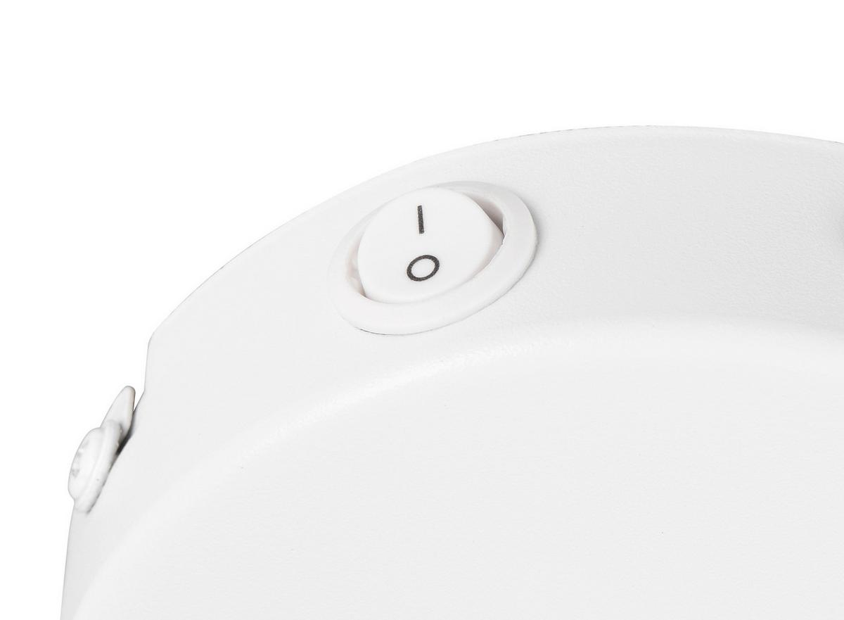 Strahler Valentin D: 11 cm Braun Weiß Goldfarben - Goldfarben/Braun, LIFESTYLE, Metall (11/19cm)