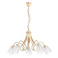 Kronleuchter 4250/5a - Weiß, KONVENTIONELL, Glas/Metall (75/82cm)
