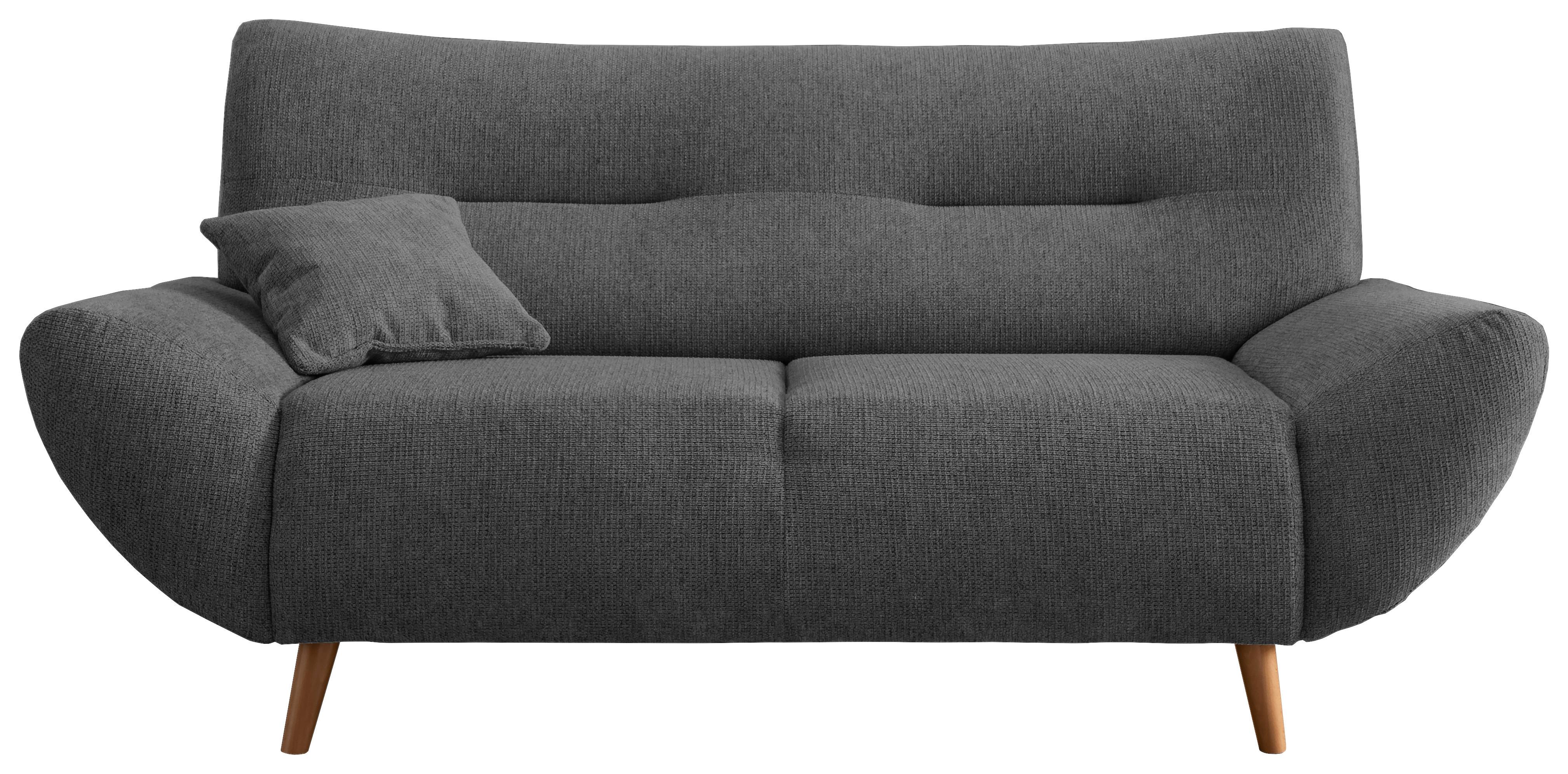 2-Sitzer-Sofa Drago Anthrazit - Wildeiche/Anthrazit, MODERN, Holz/Textil (173/81/90cm) - MID.YOU