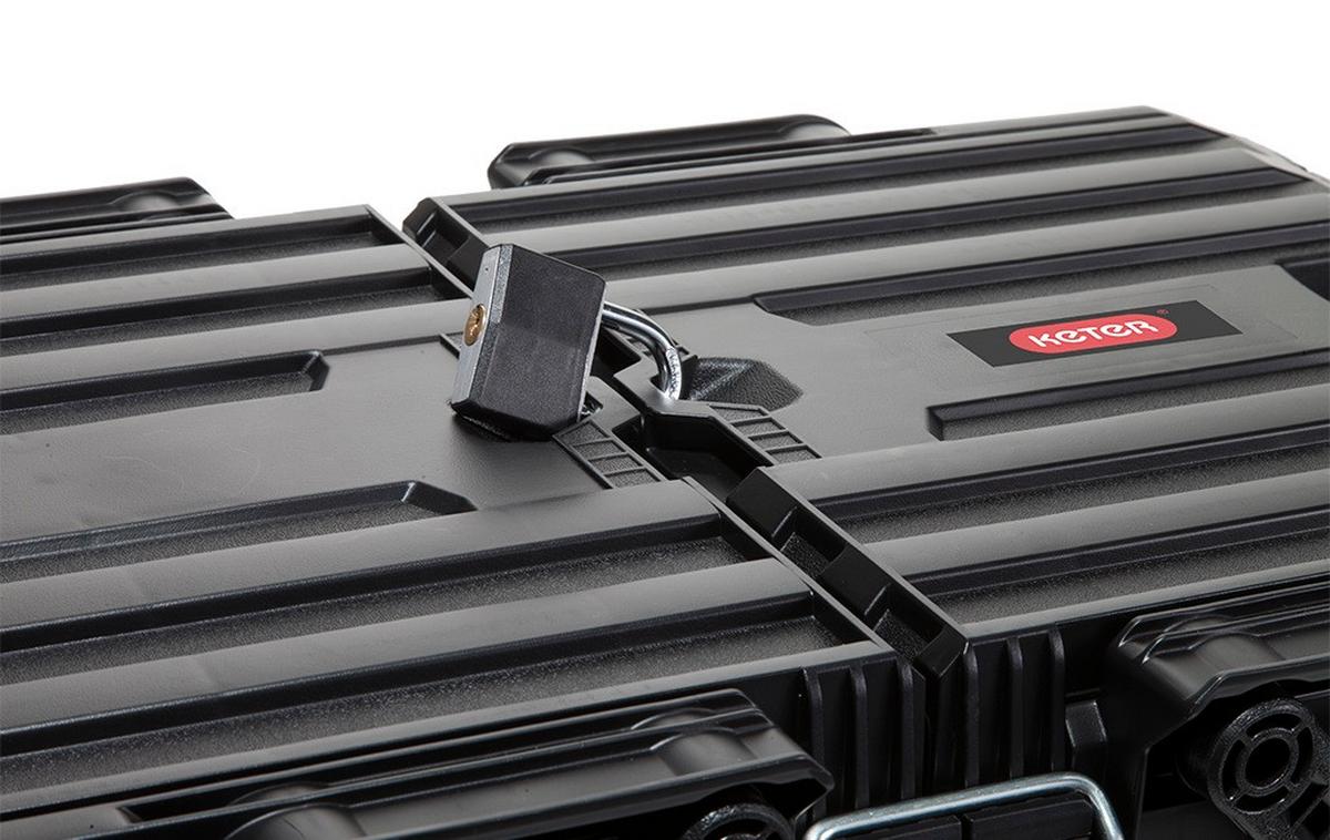 Szerszámosláda Gurulós Job Box - fekete, műanyag