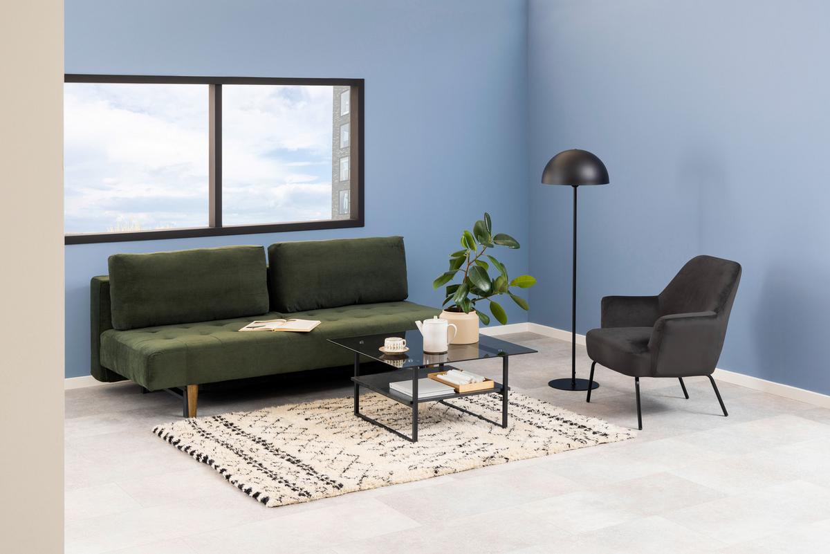 Polsterstuhl Melissa Dunkelgrau Velours - Dunkelgrau/Schwarz, KONVENTIONELL, Textil (75/83/75cm) - Livetastic