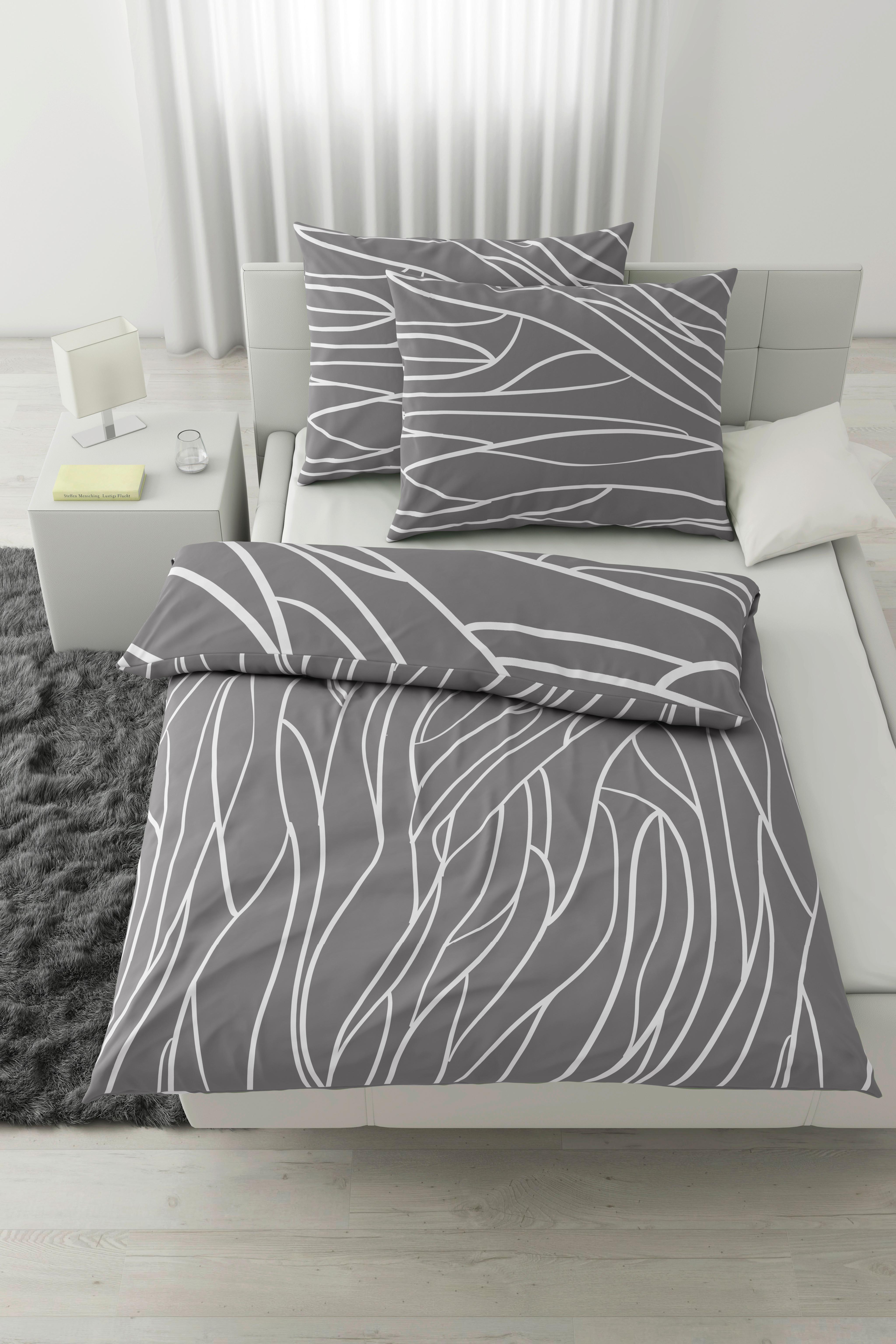 POSTEĽNÁ BIELIZEŇ JULIANE XXL - sivá, Konventionell, textil (200/220cm) - Mömax