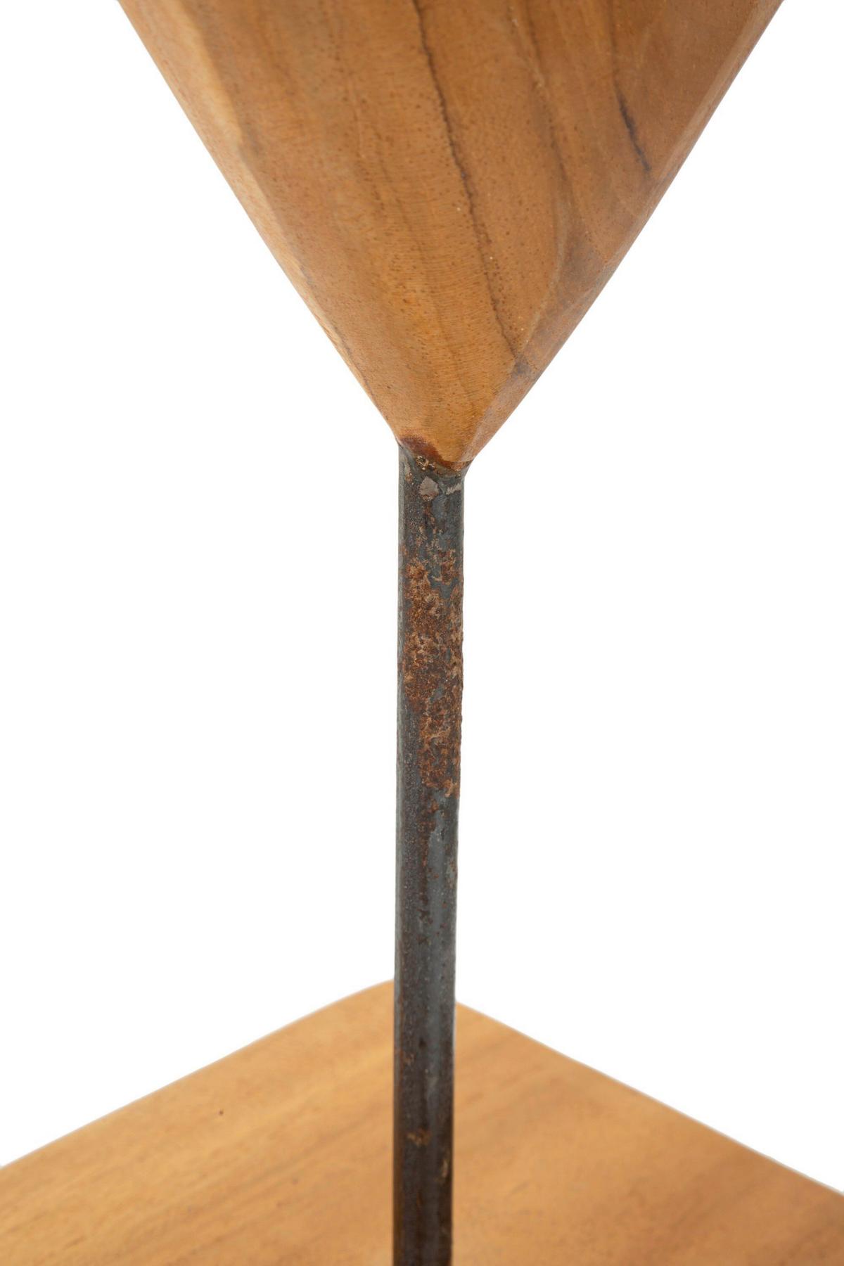 Skulptur Dobu Teak Braun, B: 20 cm - Braun, Basics, Holz (20/37/12cm)