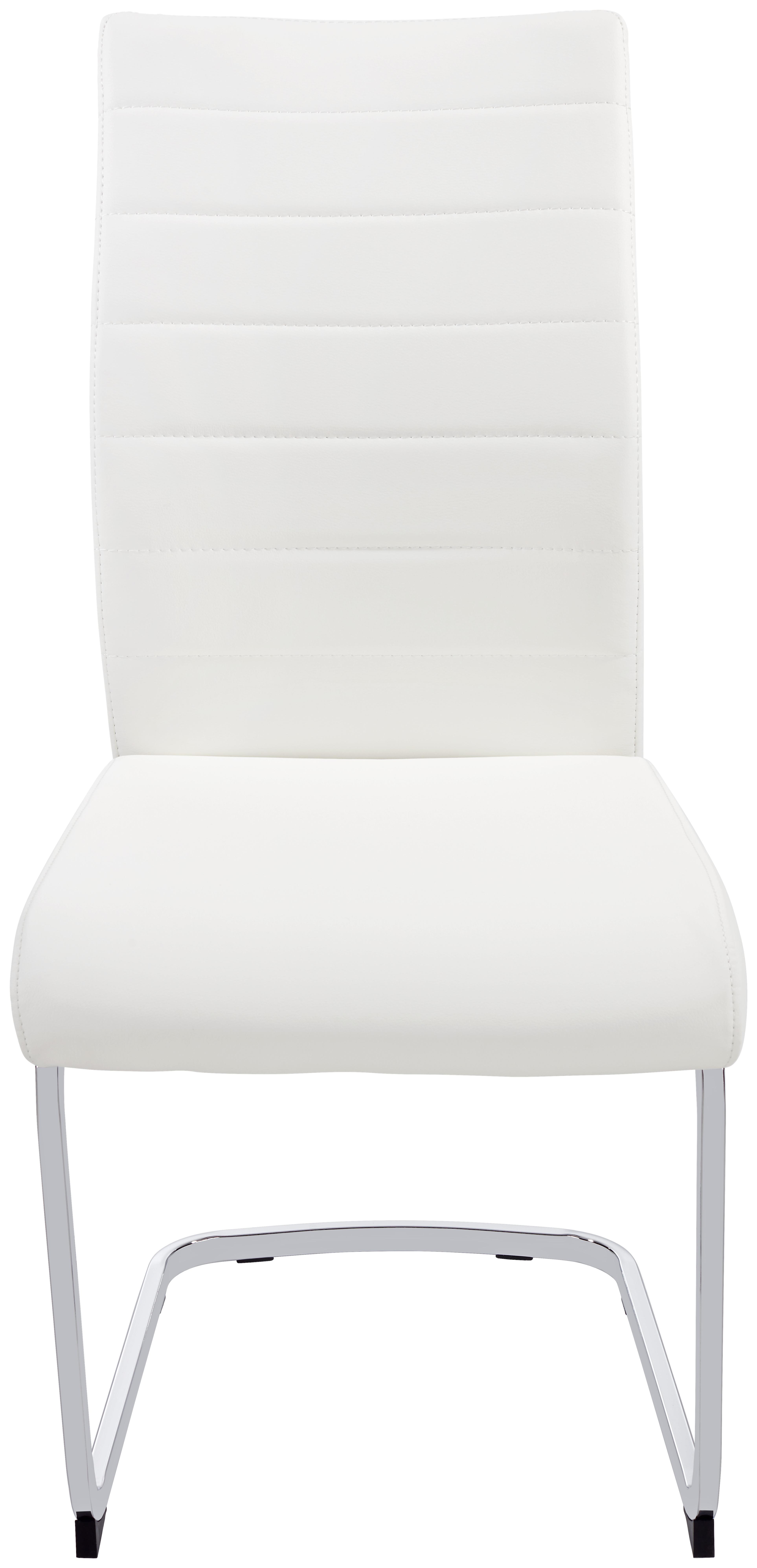 Szánkótalpas Szék "dalia S" Dalia 8683 - króm/fehér, Konventionell, textil/fém (43/98/60cm)
