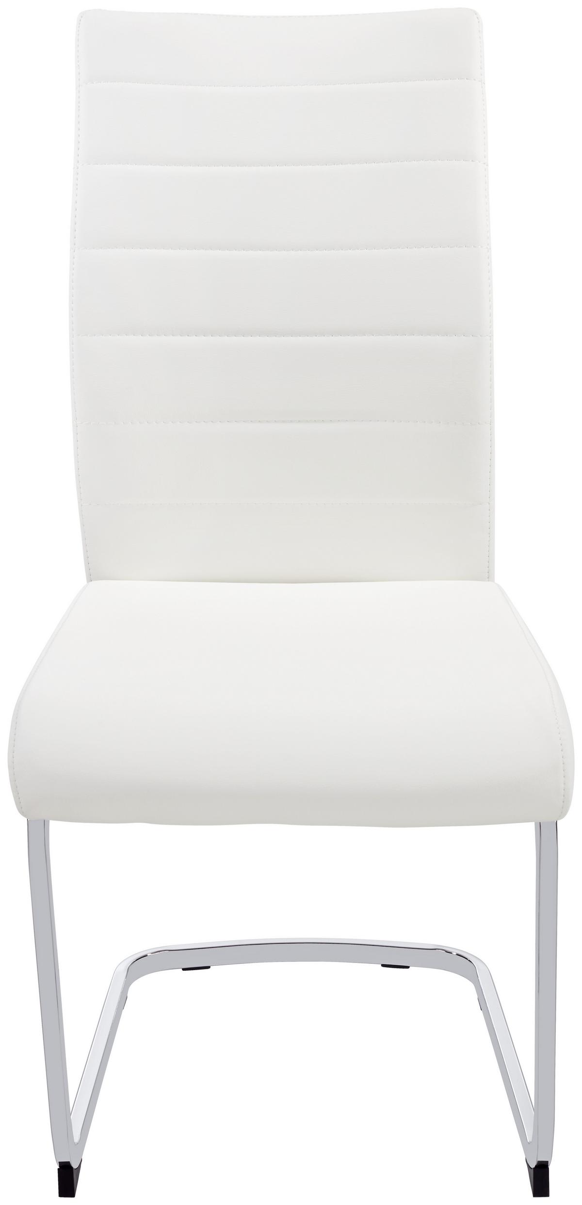 Szánkótalpas Szék "dalia S" Dalia 8683 - krómszínű/fehér, Konventionell, textil/fém (43/98/60cm)