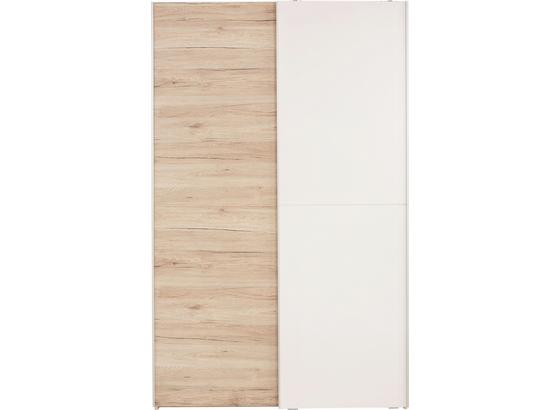 Szekrény Heimo - tölgy színű/fehér, konvencionális (125/195/38cm) Szekrény Heimo - tölgy színű/fehér, konvencionális (125/195/38cm)