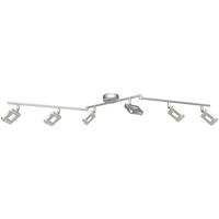 LED-Strahler Amelie 6-Flammig verstellbar L: 150 cm - Chromfarben, MODERN, Kunststoff/Metall (150cm) - Luca Bessoni