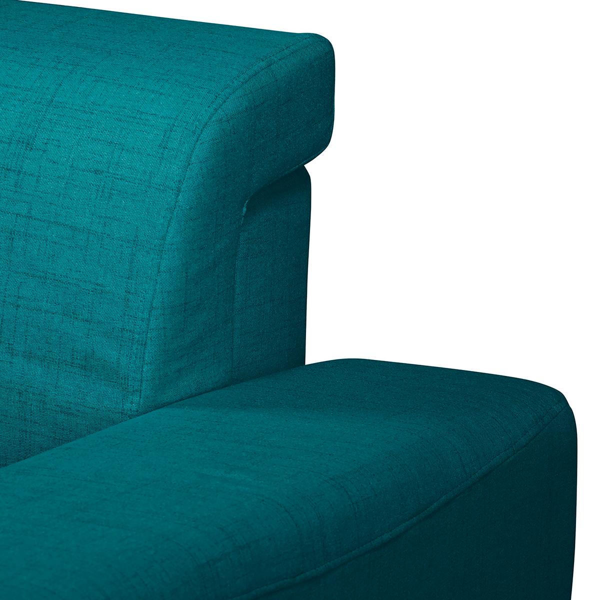 Ecksofa Bella Petrol S: 257x174 cm - Wengefarben/Petrol, Design, Textil (257/174cm) - Livetastic