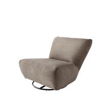 Xxl-sessel Cremallo Graubraun Wippfunktion, Drehbar, B: 95cm - Graubraun/Schwarz, Trend, Textil (95/77/94cm) - Livetastic