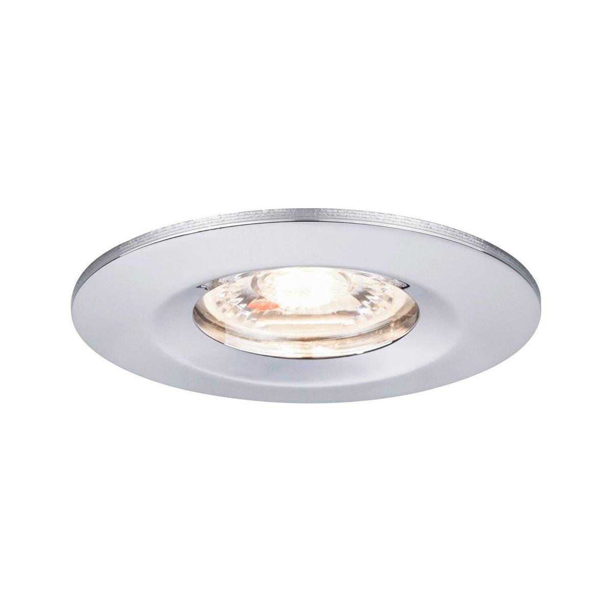 LED-Deckenleuchte Ø 6,5 cm Chromfarben Rund - Chromfarben/Alufarben, Basics, Metall (6,5cm) - Paulmann