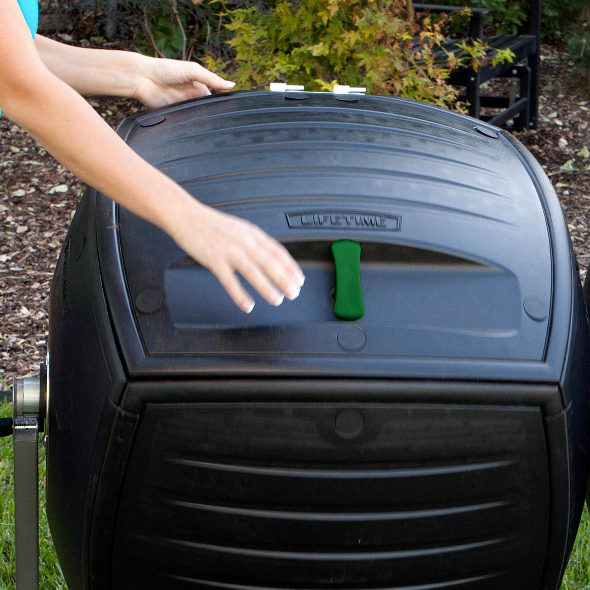 Komposter Kompost-Zwilling 380 L - Schwarz, Basics, Kunststoff (148/111/80cm)