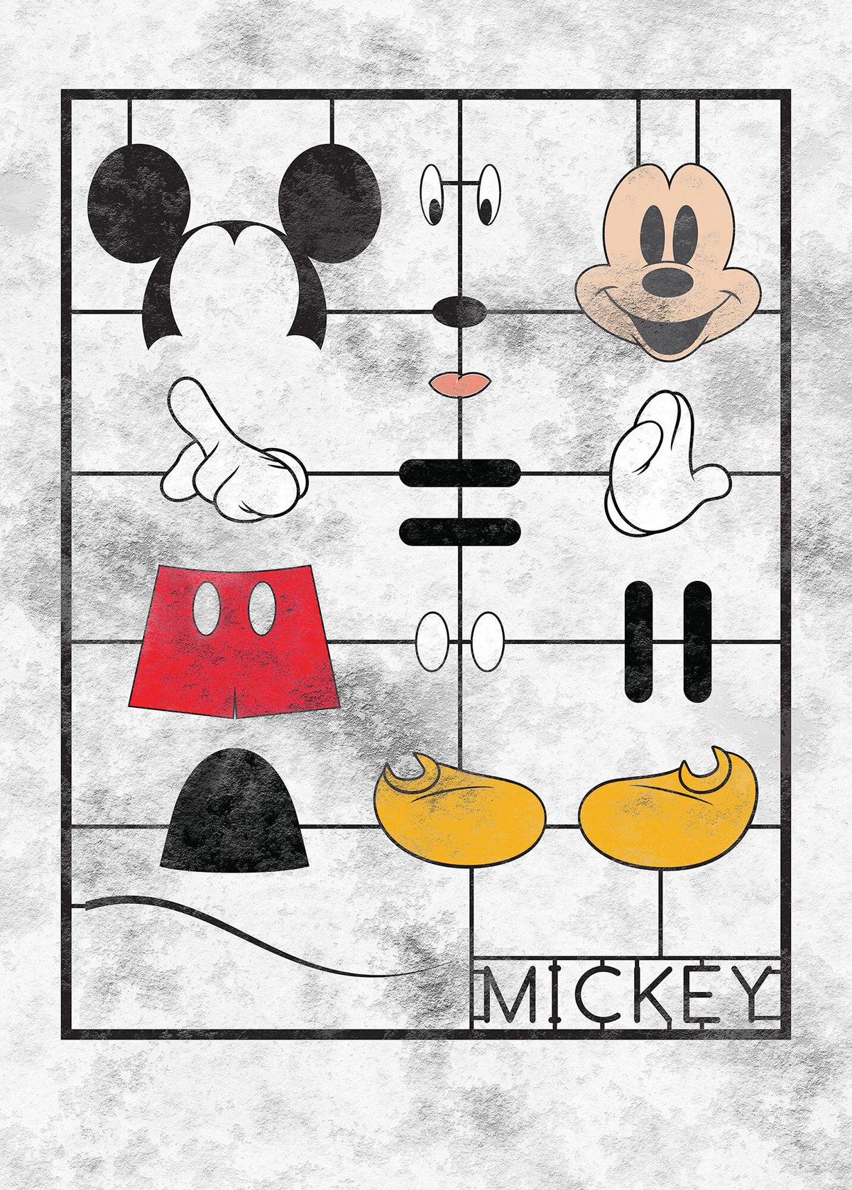 Fototapete Mickey Kit - Multicolor, Trend, Textil (200/280cm)