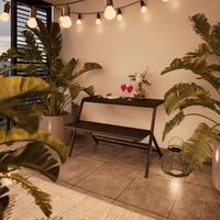 Gartengarnitur Wien - Dunkelgrau, MODERN, Metall (111.5/75/84.5cm) - Beldano