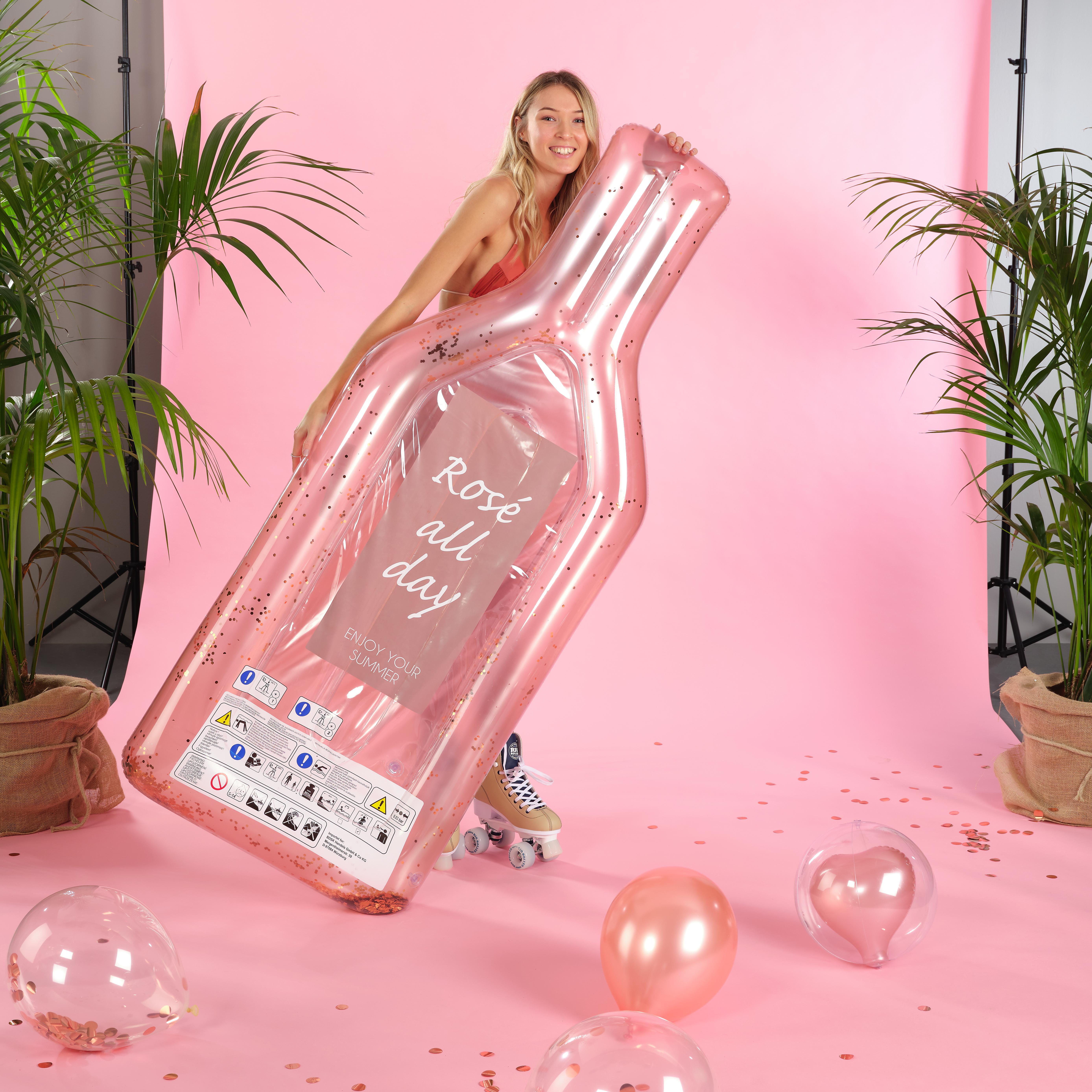 Nafukovací Lehátko All Day Rose - růžová, umělá hmota (71/200cm)