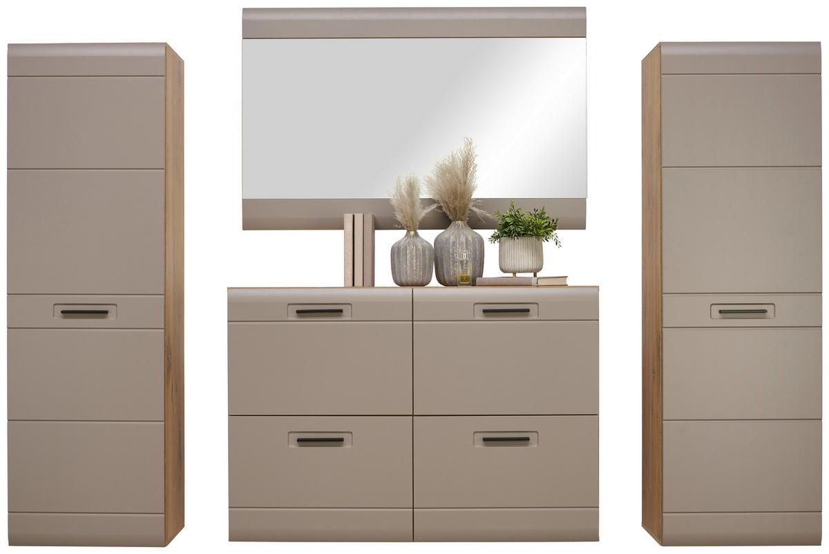 Garderobenspiegel Auris BxH: 120x78 cm teilverrahmt Grau - MODERN (120/78/2cm) - Luca Bessoni