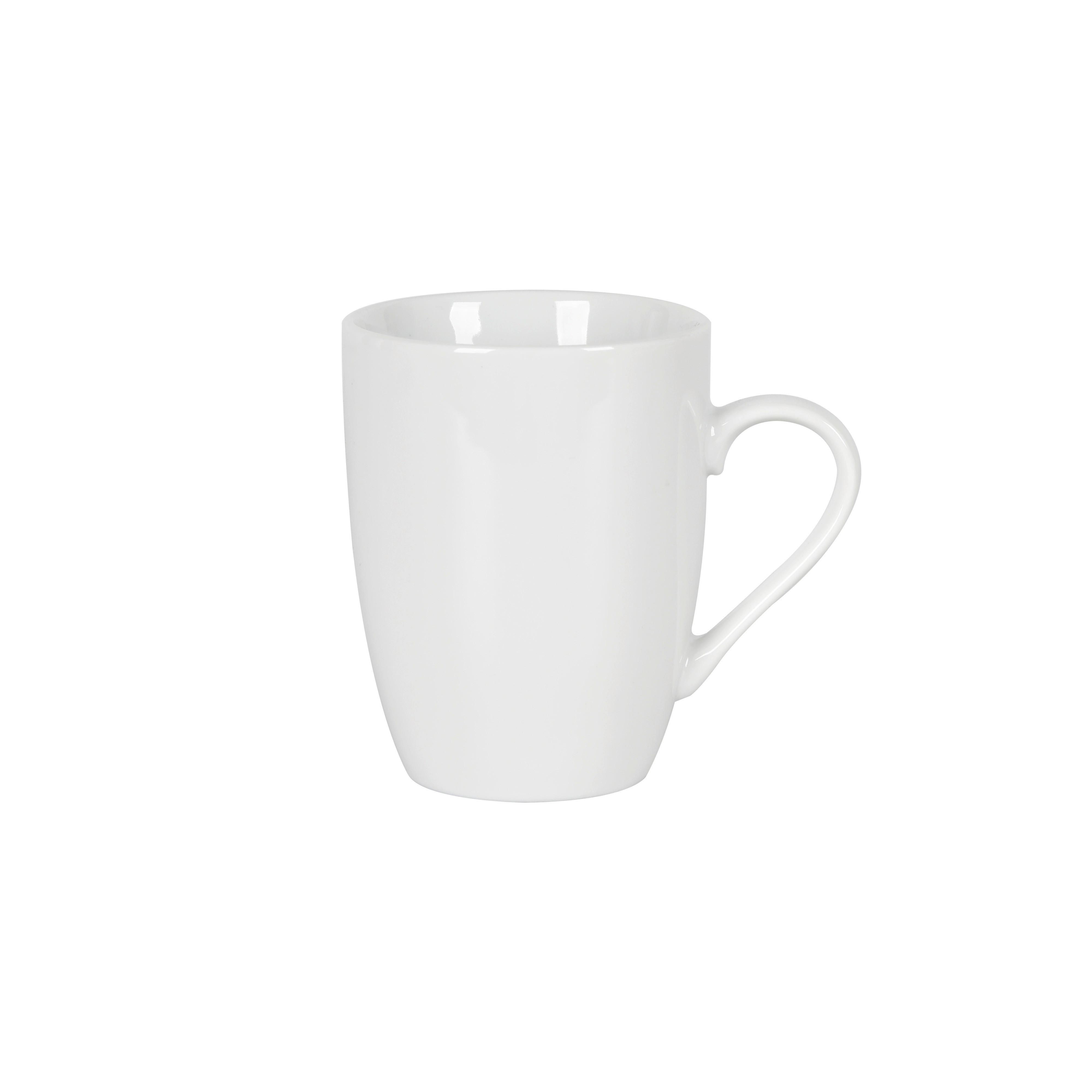 Kávésbögre Finola Kb. 330ml - fehér, Basics, kerámia (8/10cm) - Luca Bessoni