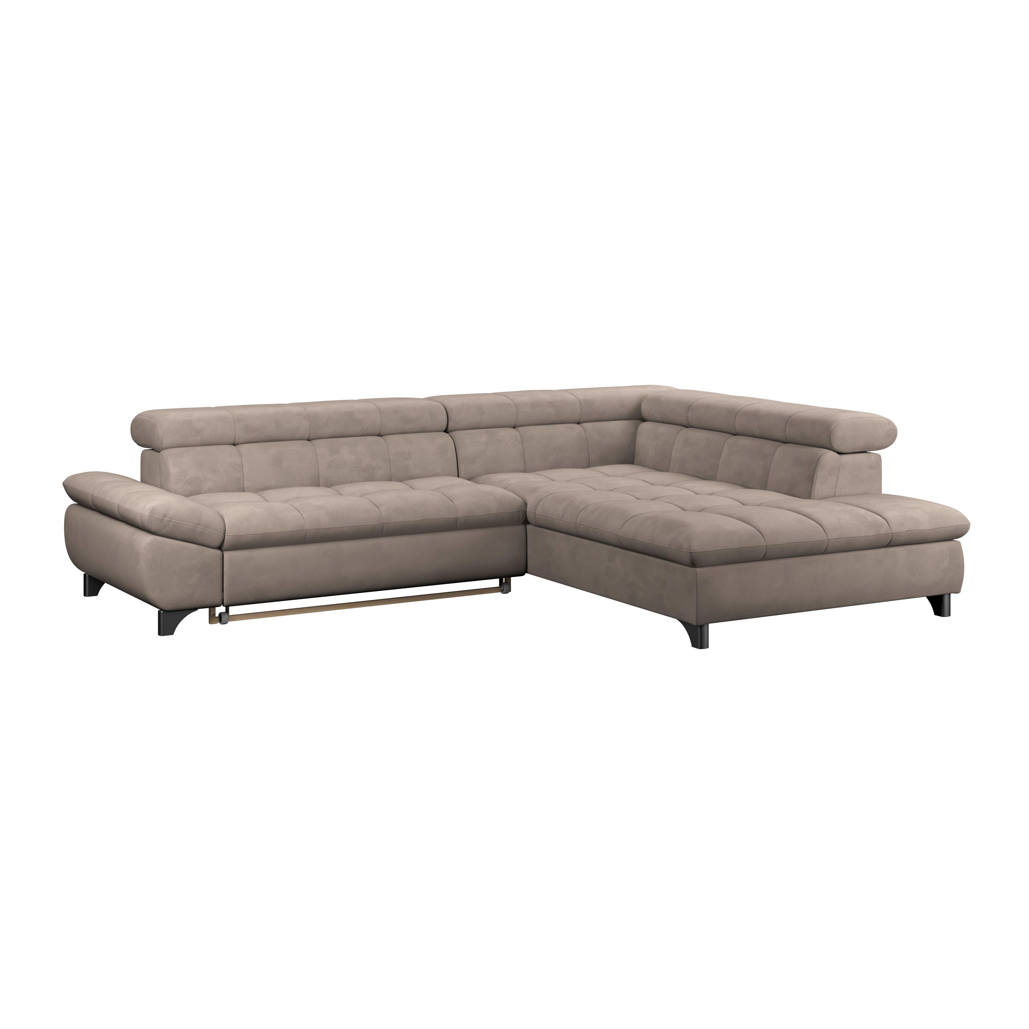 Ecksofa Gemini Grau, B; 312cm