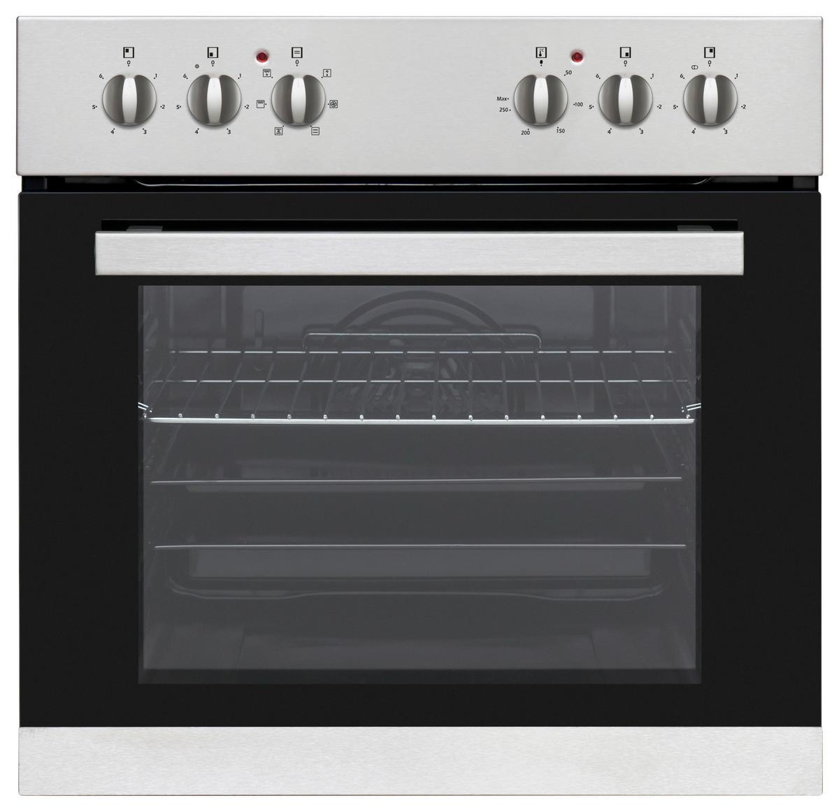 Einbauherd-set Hs 4000 B: 59,5 Cm Elektro-Glaskeramik - Edelstahlfarben, Basics (59,5/59,5/55cm) - Nabo