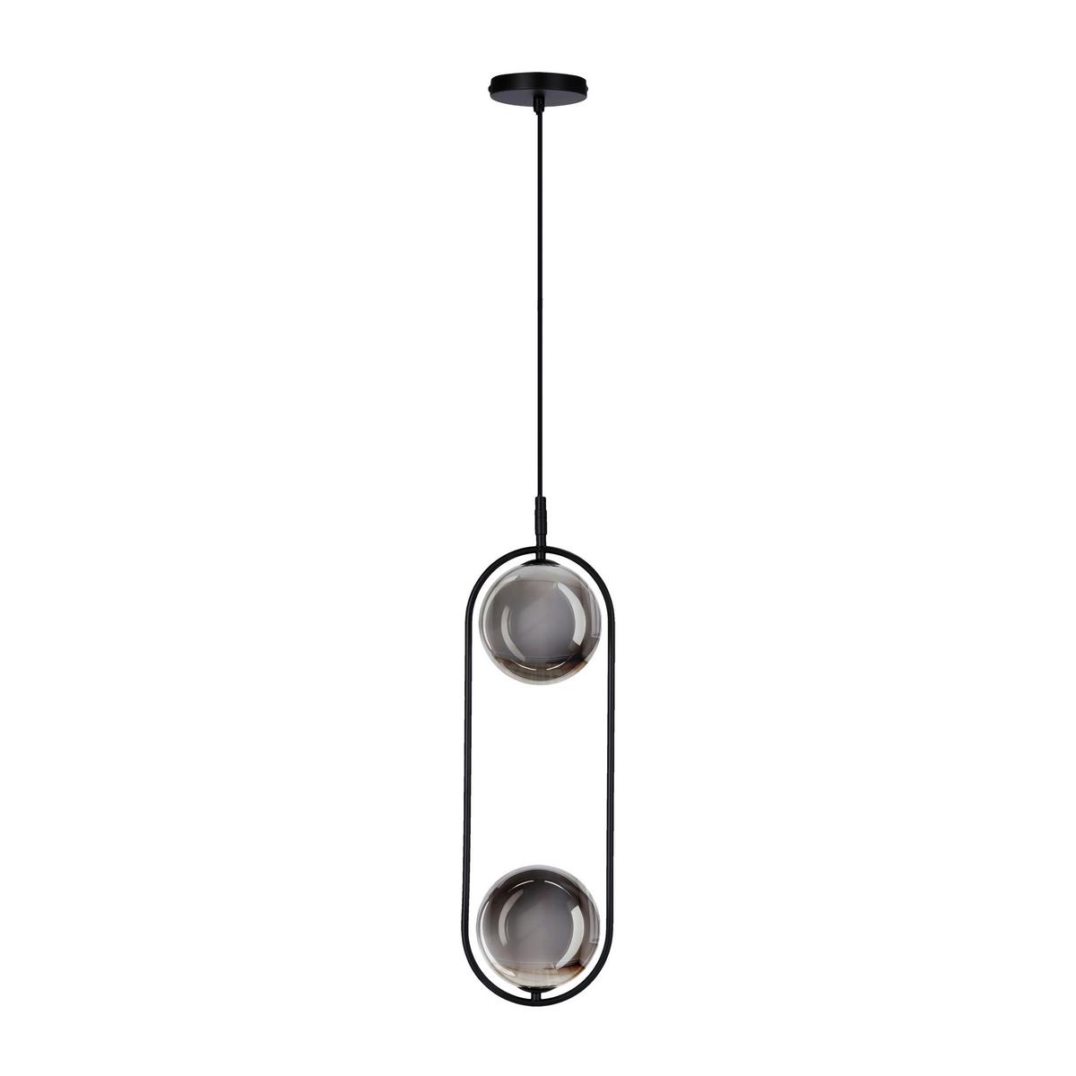 Pendelleuchte 32-44051 Cordel - Graphitfarben/Schwarz, Design, Metall (18.5/14/140cm)