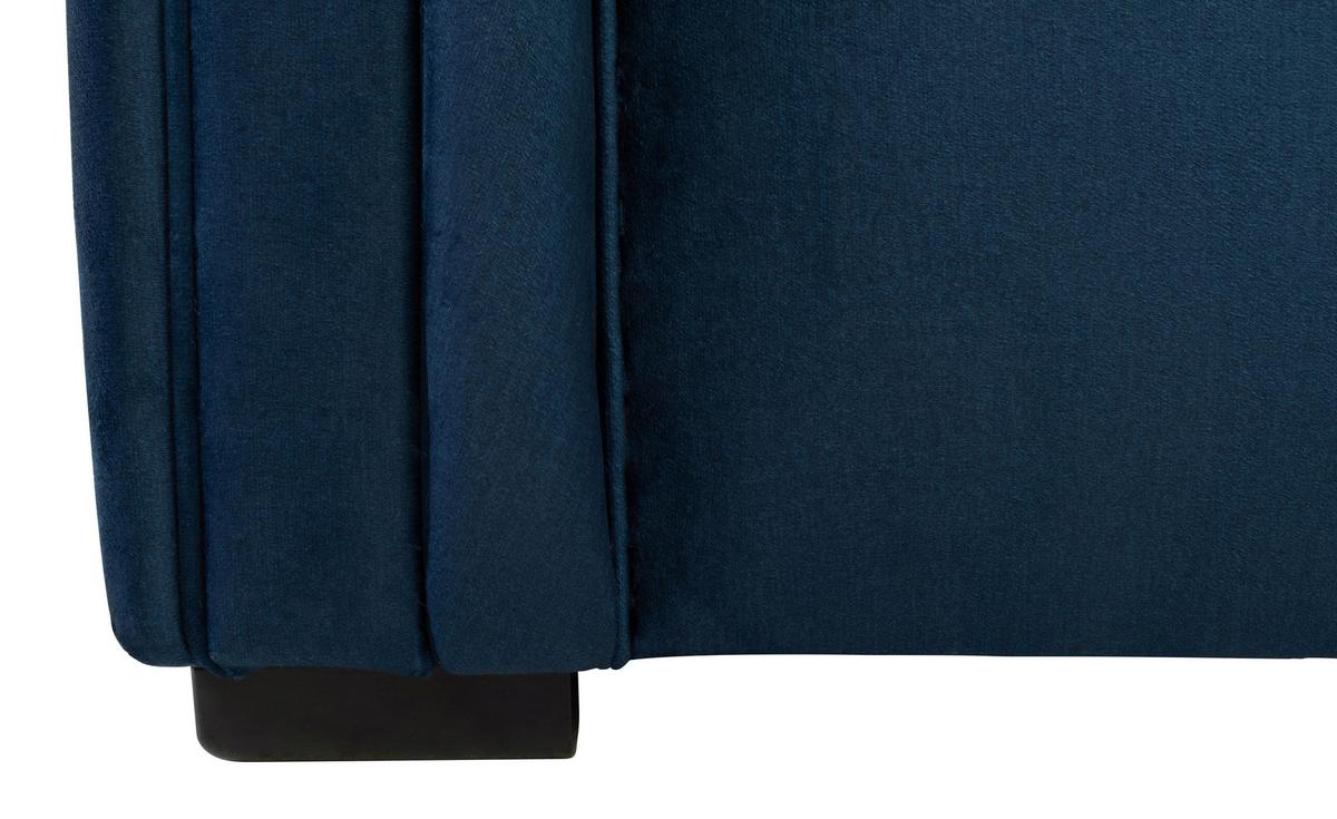 Chesterfield-sessel Cupido - Schwarz/Dunkelblau, Design, Textil (114/78/91cm) - MID.YOU