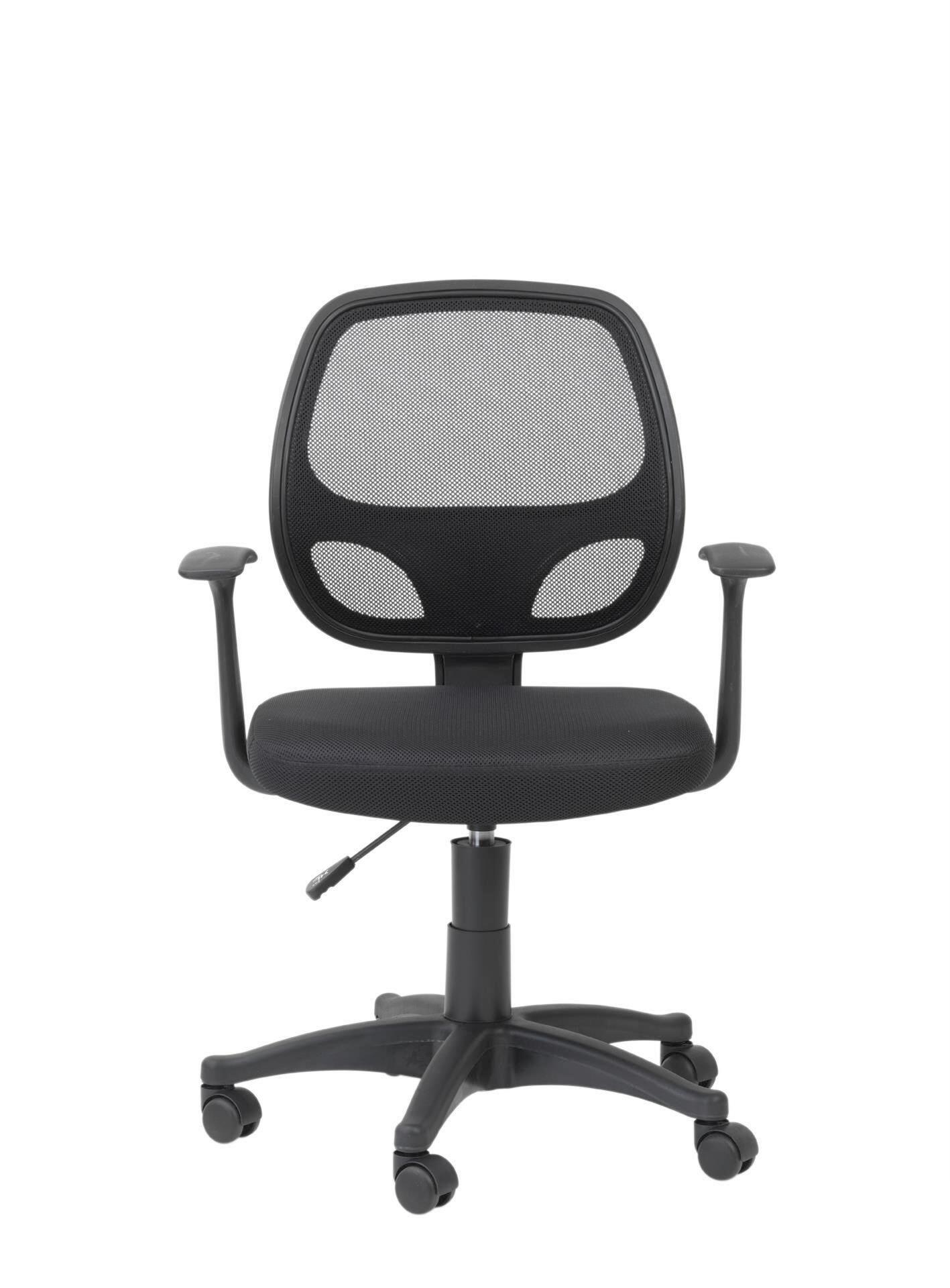 STUHL-SET Davis Schwarz B: 61 cm - Schwarz, Design, Kunststoff/Textil (61/100/55cm) - MID.YOU