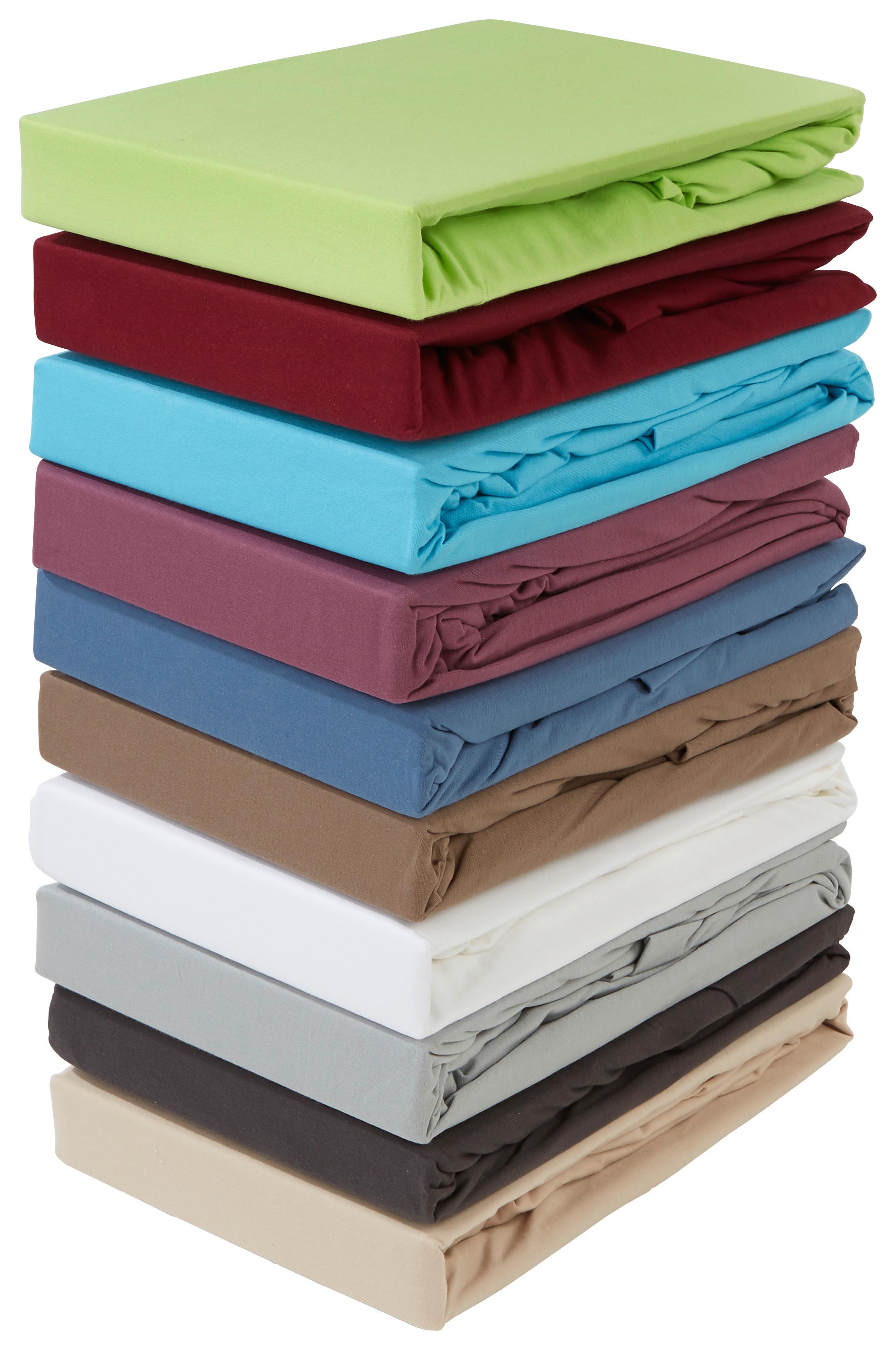 Spannleintuch Jardena Silber 100x200 Cm Baumwolle - Silberfarben, KONVENTIONELL, Textil (90-100/200cm) - James Wood