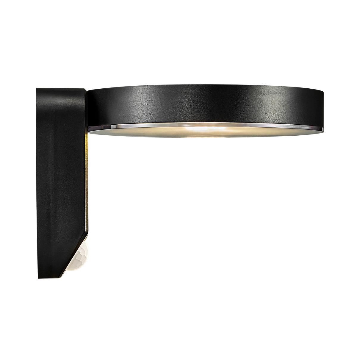 Solarleuchte Rica Schwarz D: 12 cm - Schwarz, Basics, Kunststoff (12/18cm) - Nordlux