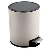 TRETEIMER RIKU - Greige/Schwarz, Basics, Kunststoff/Metall (16,8/21,8/23cm) - Spirella