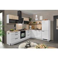 Eckküche Pn215/pn100 - Eichefarben/Hellgrau, MODERN, Holzwerkstoff (285/230cm) - Pino