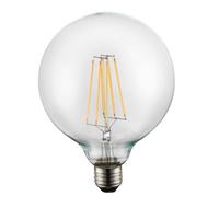 Dekoračná žiarovka 10586, E27, 9 Watt - číra, kov/sklo (12,5/17,5cm)