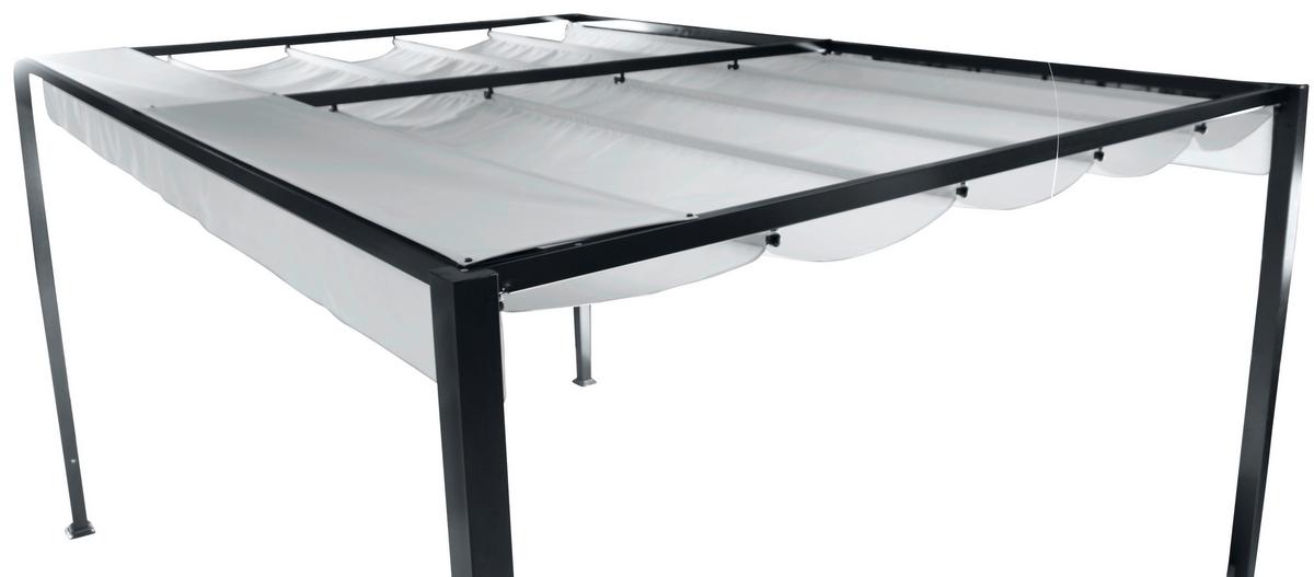 Pavillon Sky 400x300 Cm Wetterfest - Anthrazit/Hellgrau, KONVENTIONELL, Textil/Metall (400/223/300cm) - Siena Garden