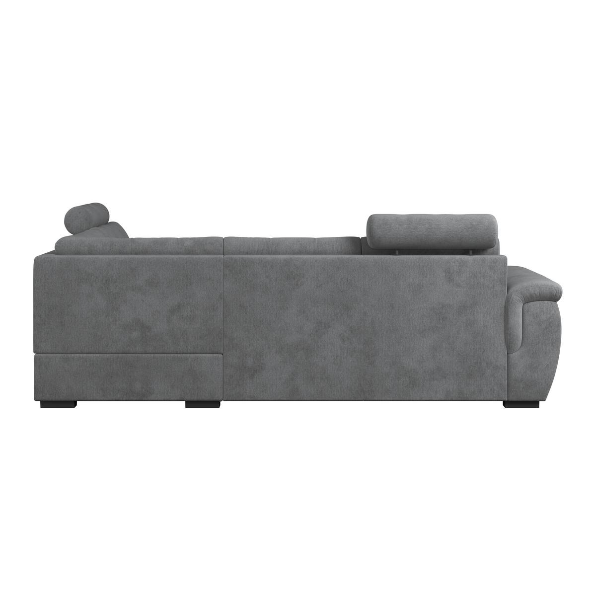 Ecksofa mit Schlaffunktion Falco new anthrazit 251x183 cm - Anthrazit/Schwarz, KONVENTIONELL, Textil (251/183cm) - Ondega