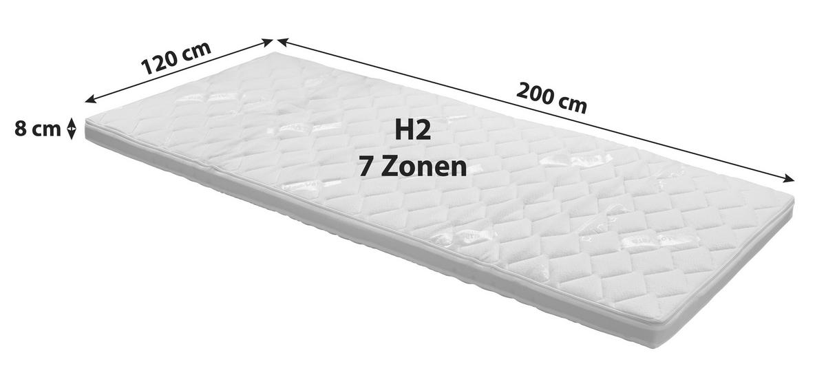 Vrchní matrace GAMMA studená pěna, 120x200cm - bílá, textil (120/200cm) - Primatex