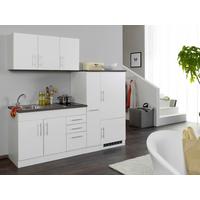 Küchenblock Toronto Weiß B: 210 cm - Graphitfarben/Weiß, MODERN, Holzwerkstoff (210cm) - Held