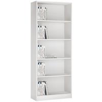 REGÁL 4-YOU YUR03 - biela, Modern, drevo (74/189,5/35,2cm)