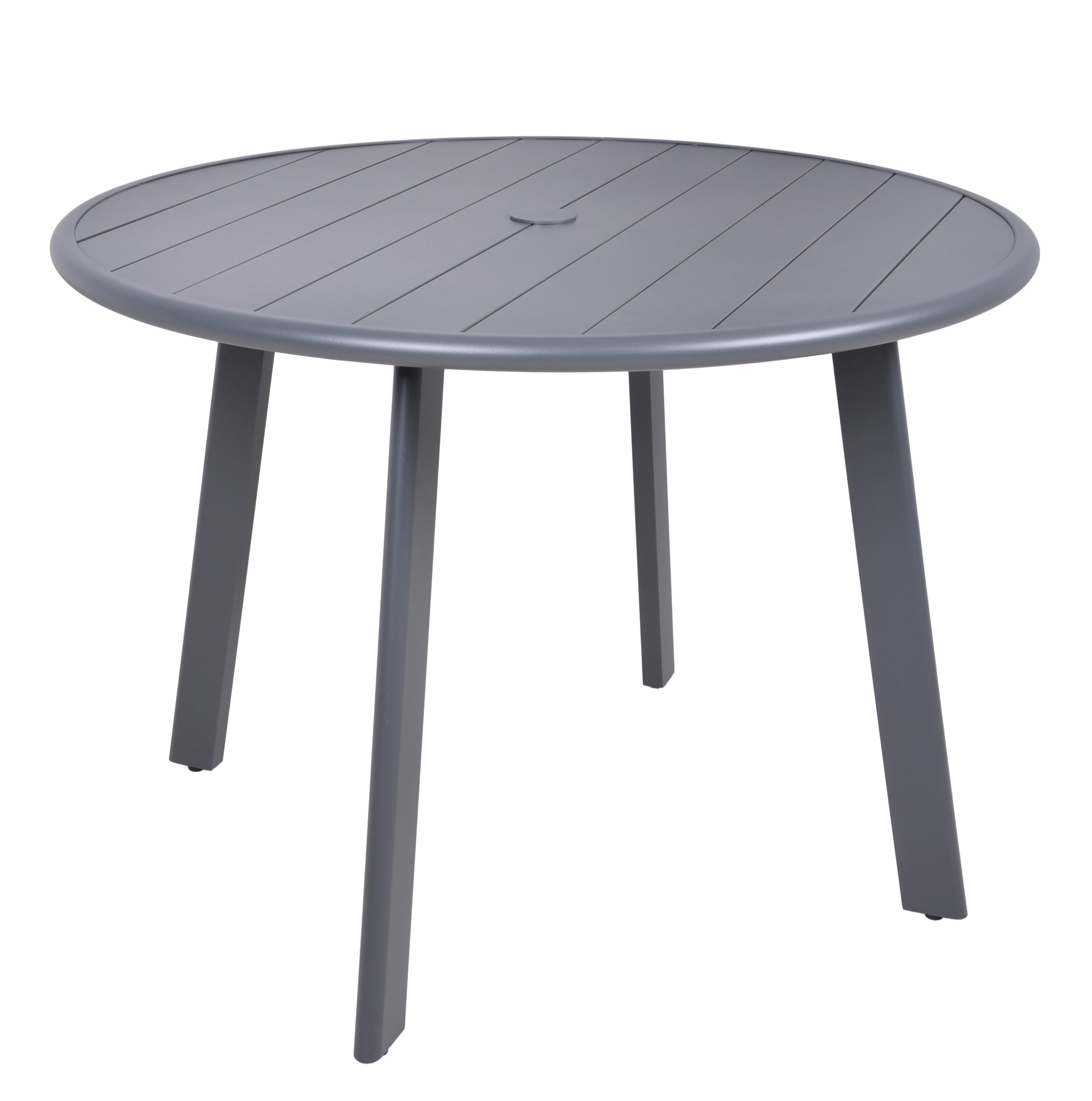 Gartentisch Costa - Anthrazit, Basics, Kunststoff/Metall (101,5/101,5/72cm) - Gardenson