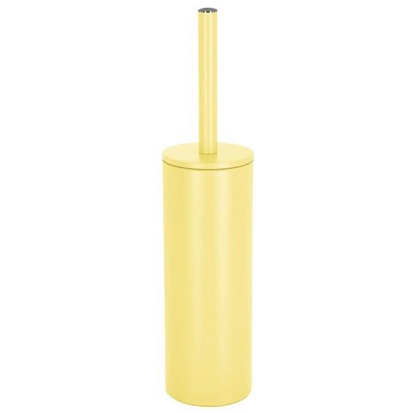 Wc-bürstengarnitur Akira Stehend Metall - Hellgelb, Basics, Metall (9,5/40cm)