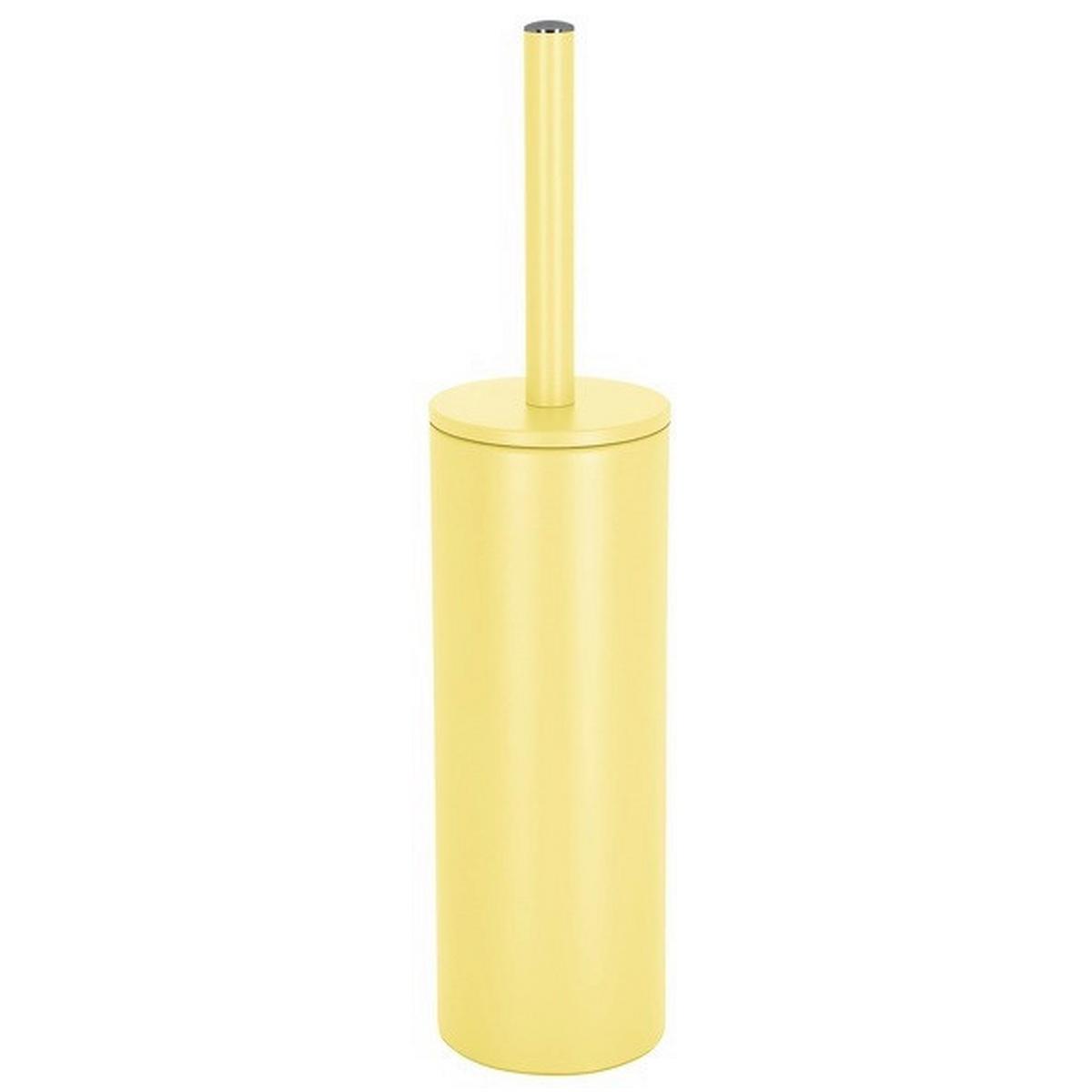 Wc-bürstengarnitur Akira Stehend Metall - Hellgelb, Basics, Metall (9,5/40cm)