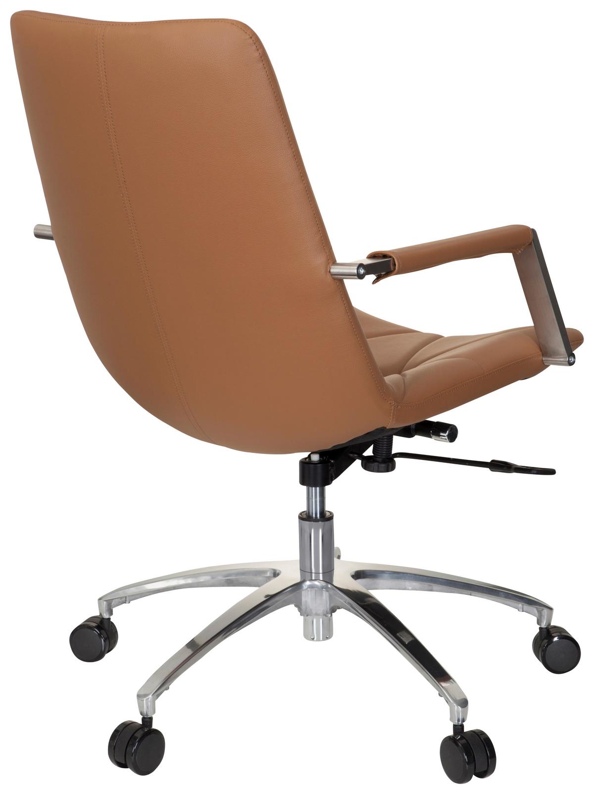 Drehstuhl Saranto Ii Lederlook Braun Bis 110kg - Braun, MODERN, Kunststoff/Textil (56/101/73cm) - MID.YOU