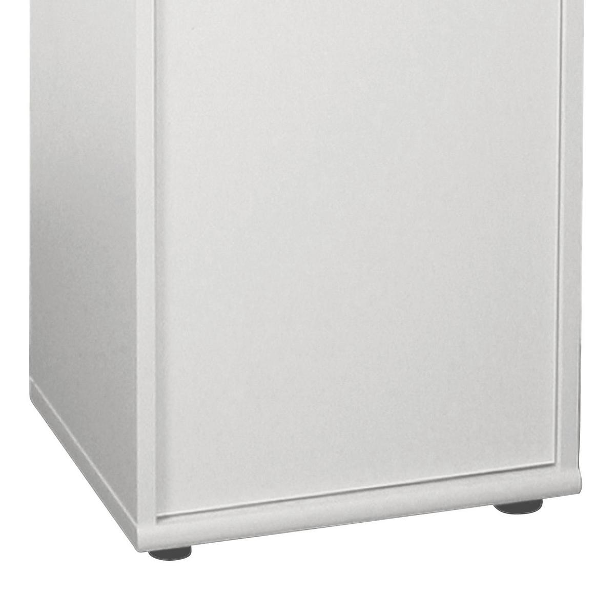 Aktenschrank versperrbar Serie 200 Weiß B 39,3 cm - Weiß, Basics, Holzwerkstoff (39,3/110,9/34,5cm) - MID.YOU