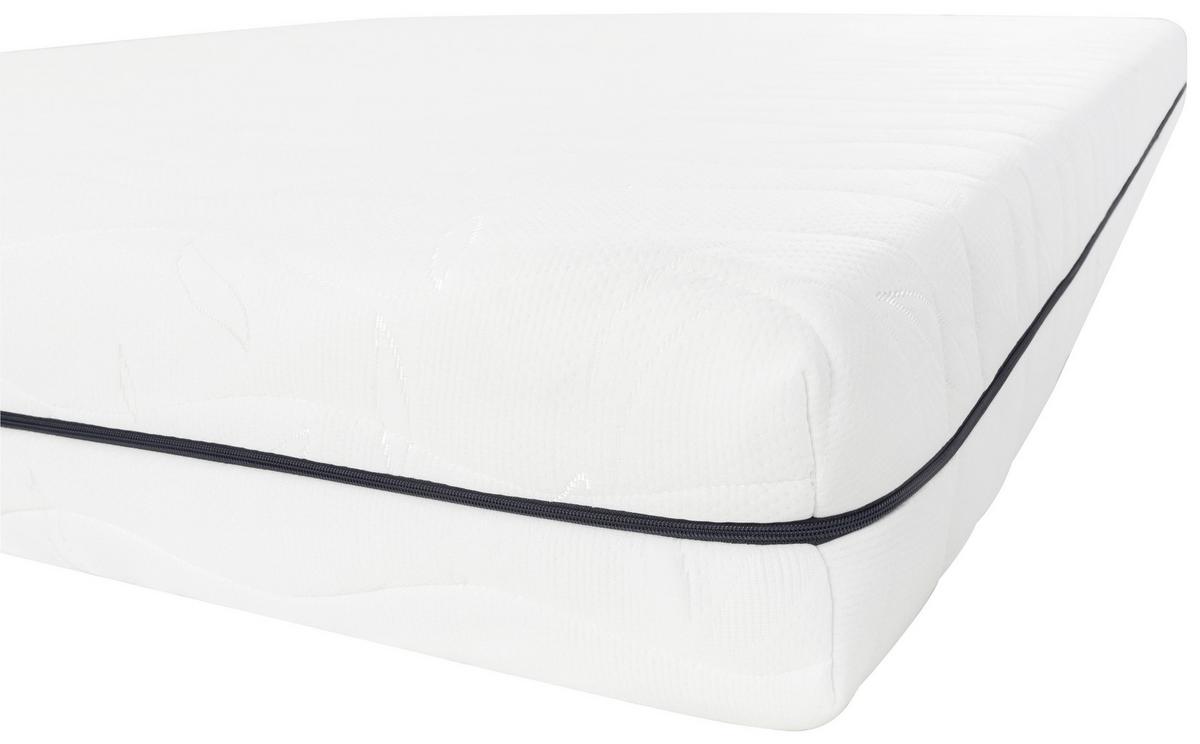 Taschenfederkernmatratze Ekko 90x200 Cm H3 H: 19 Cm - Weiß, Textil/Metall (90/200cm)
