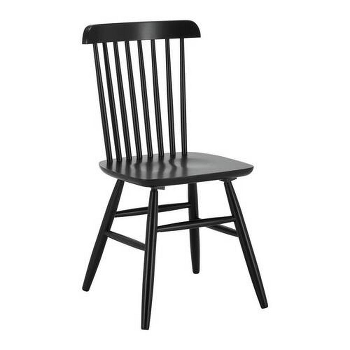 Sada židlí z masivu PEDRO černá 2ks - černá, Moderní, dřevo (48/89/52cm) - Bessagi Home