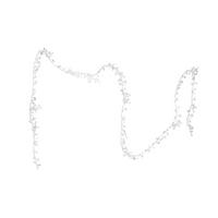 Weihnachtsdeko Girlande Kunststoff H: ca. 180 cm - Weiß, MODERN, Kunststoff (180cm)