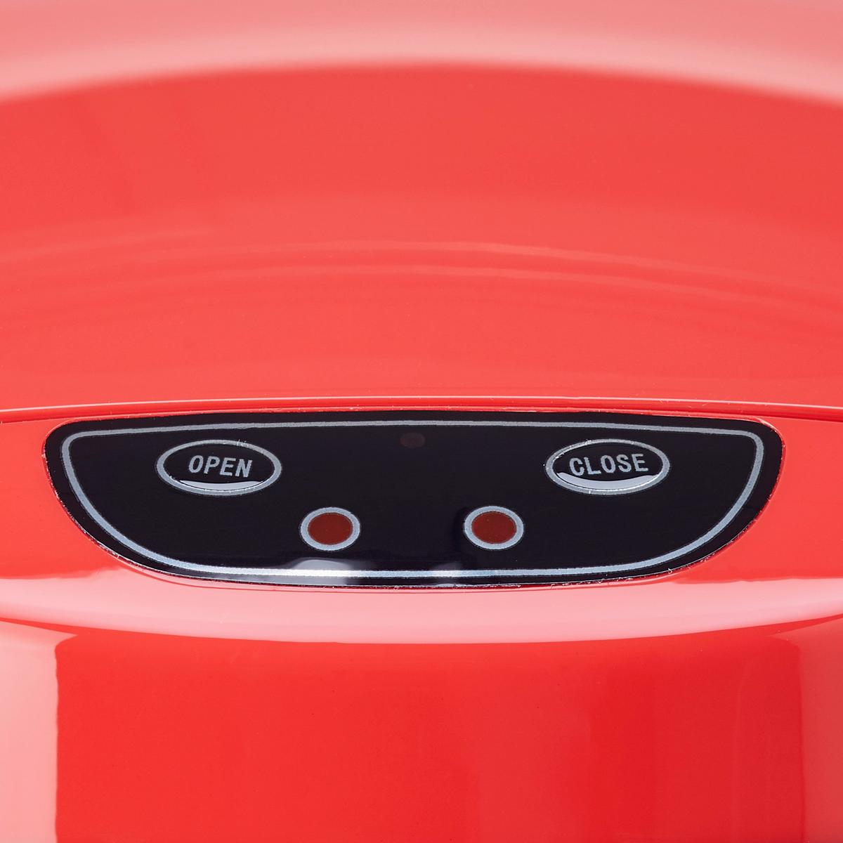 Odpadkový kôš ECHTWERK SENSOR - čierna/červená, Konventionell, kov/plast (24,5/37,5cm) - Echtwerk