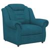 Polstersessel Boston Blau Chenille - Blau/Schwarz, KONVENTIONELL, Textil (104/102/101cm) - Livetastic