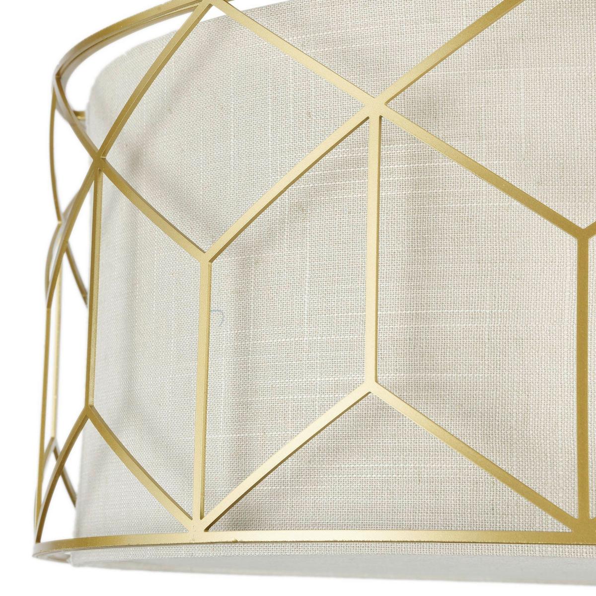 Deckenleuchte Messina - Goldfarben, Trend, Kunststoff/Textil (43/19cm) - MAYTONI