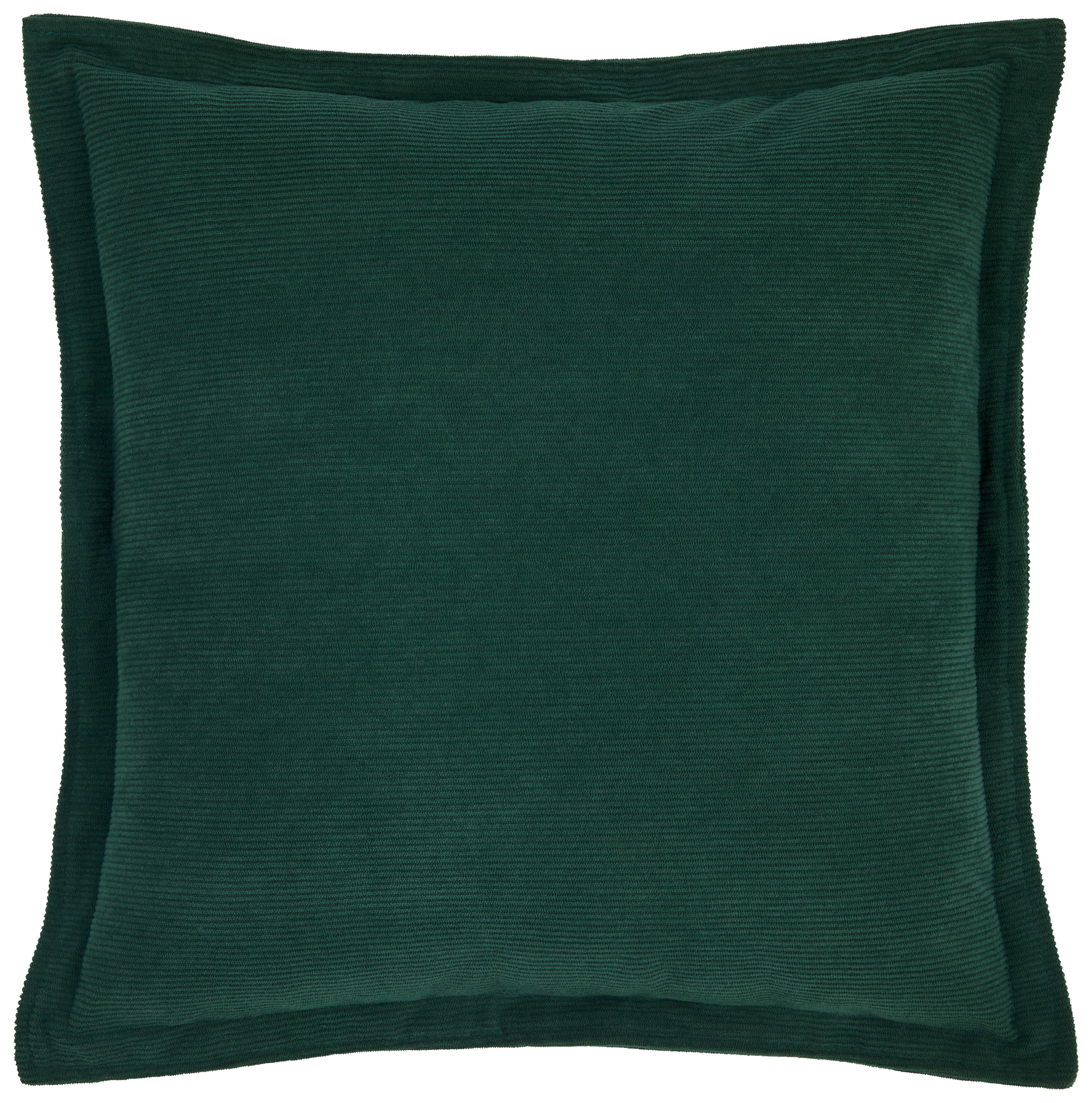 Zierkissen Maren 45x45 cm Polyester Grün mit Zipp - Grün, ROMANTIK / LANDHAUS, Textil (45/45cm) - James Wood