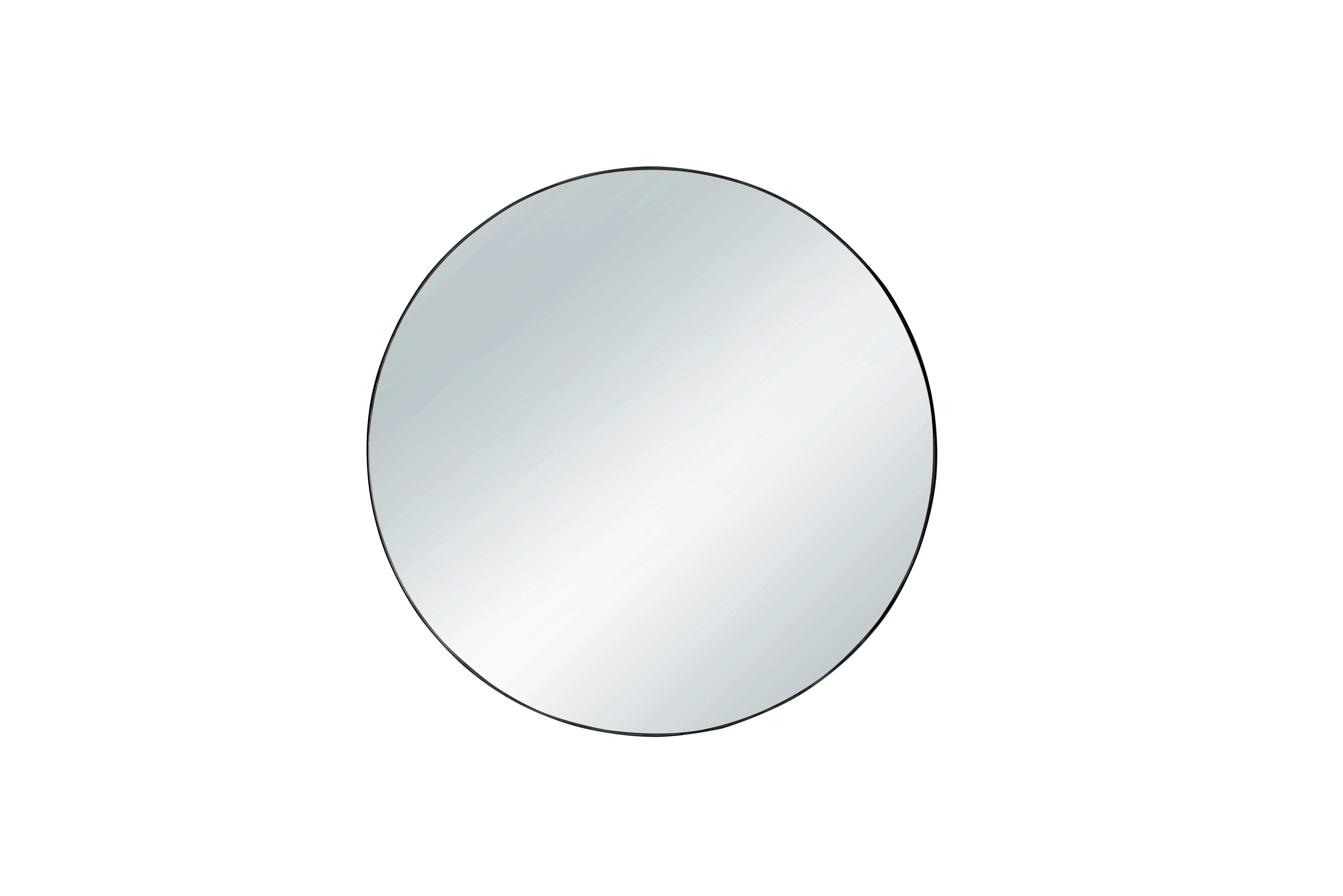 Zrkadlo ESRA čierna 50cm - čierna, Modern, kov/sklo (50cm) - Mömax