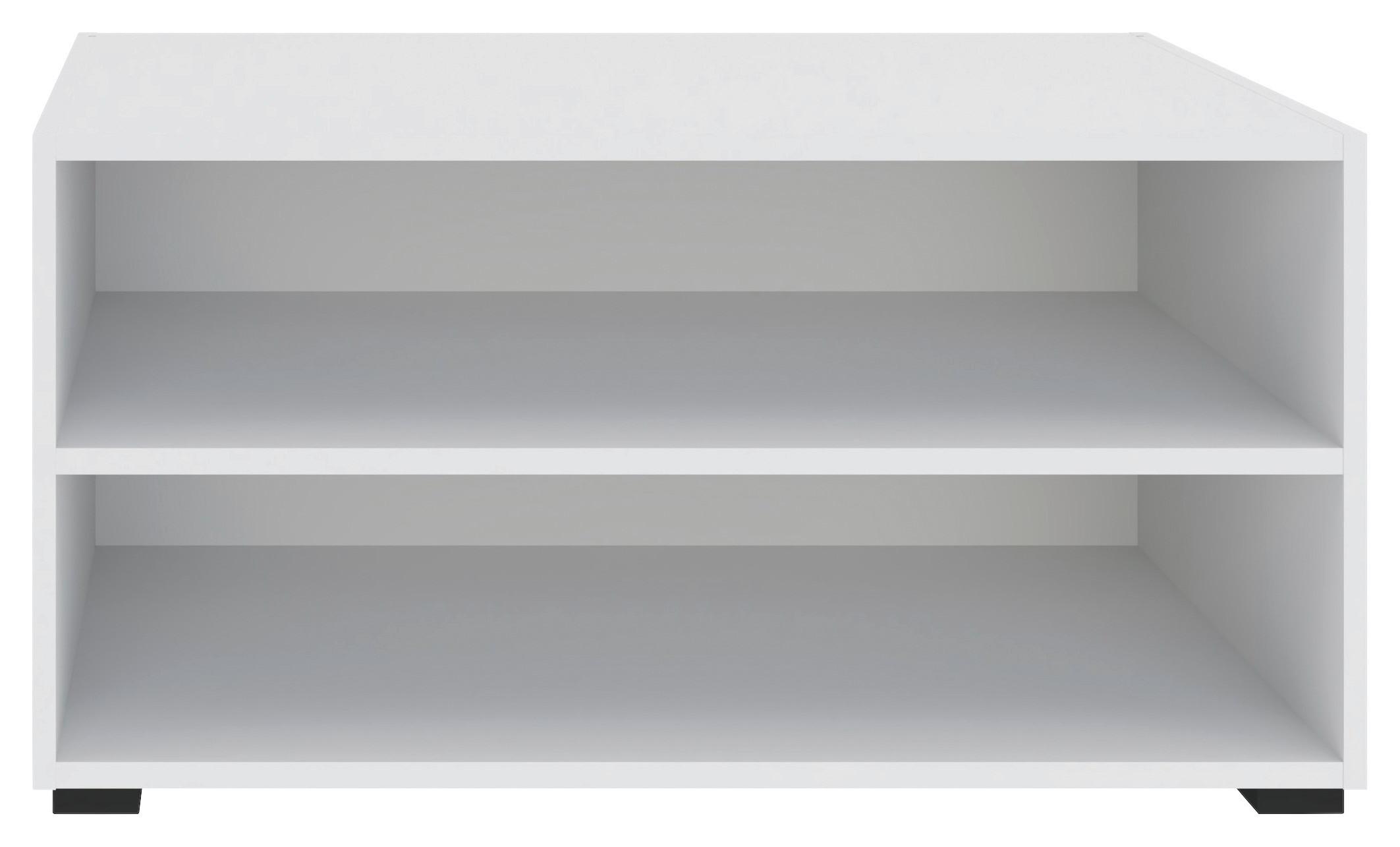 Regál Unit-Elements Mini - bílá/černá, Moderní, kompozitní dřevo (91,2/44,8/40cm) - Ondega