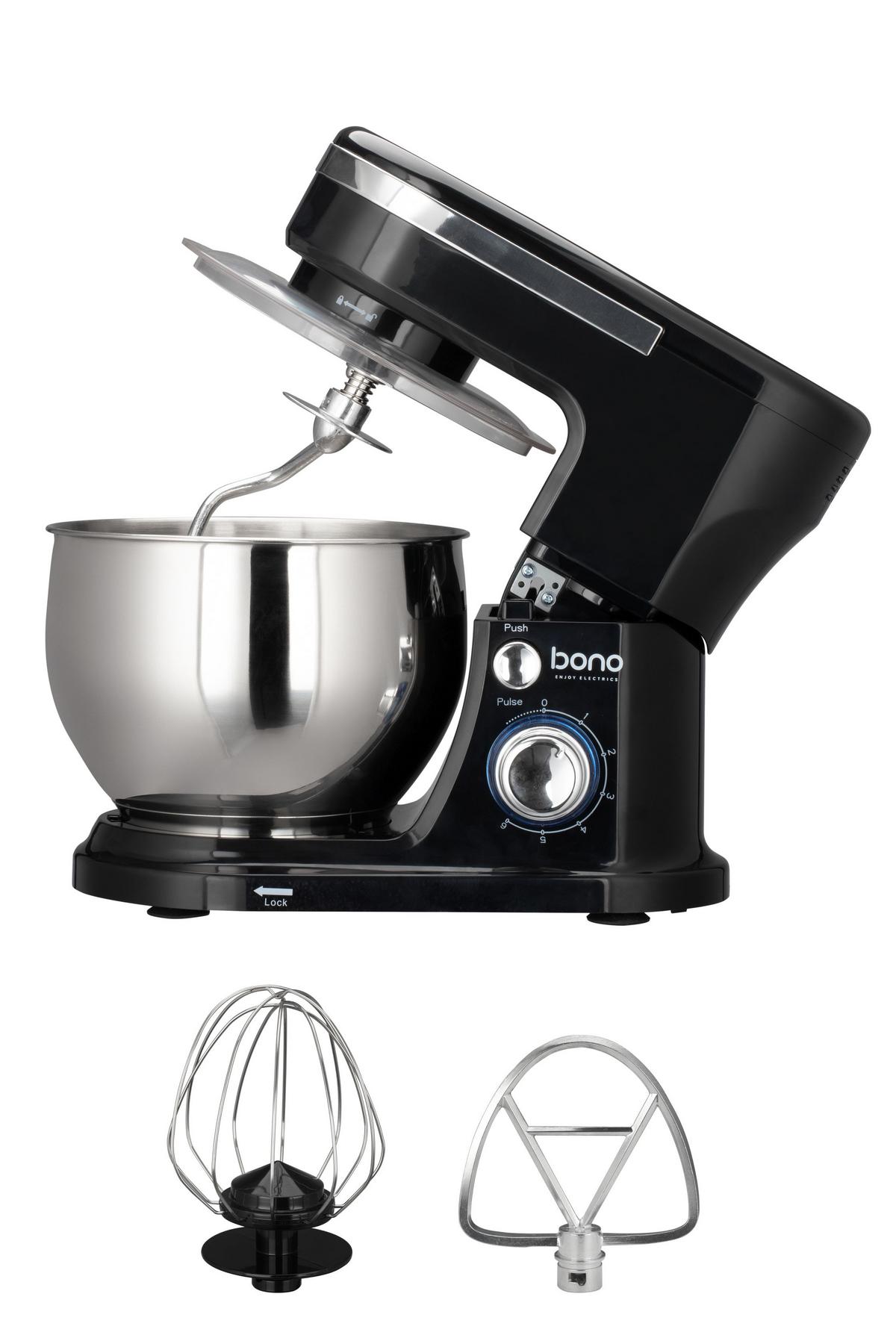 Konyhai Robotgép Yasmin - nemesacélszínű/fekete, Konventionell, műanyag/fém (36/22,3/29cm) - Bono